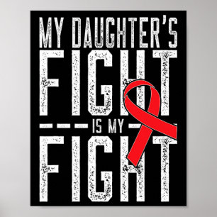 My Daughter's Fight is My Fight Blood Cancer Aware Poster