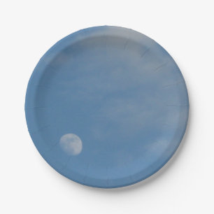 My Daytime Moon - Custom Decorative Paper Plate
