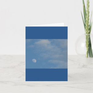 My Daytime Moon - Custom Portrait Note Card