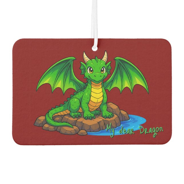 My dear Dragon Car Air Freshener (Front)
