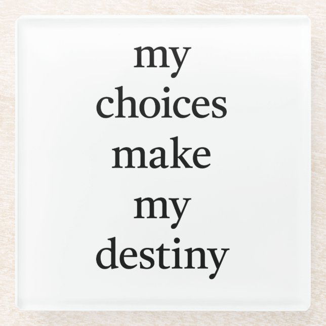 My Destiny Glass Coaster (Front)