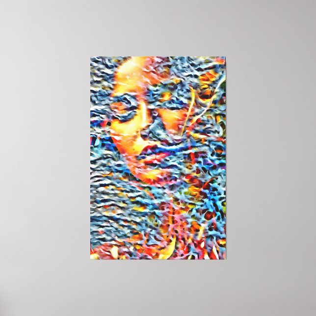 My digital art brush canvas print (Front)