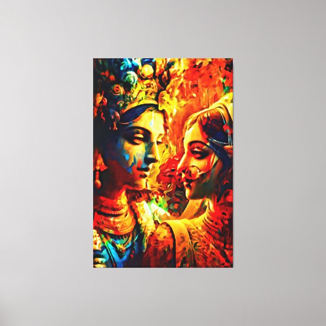 My digital art brush canvas print (Front)