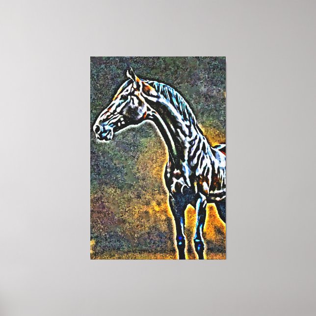 My digital art brush canvas print (Front)