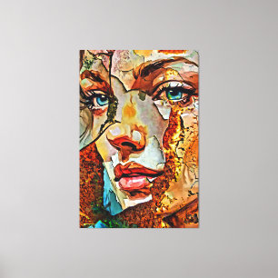 My digital art brush canvas print
