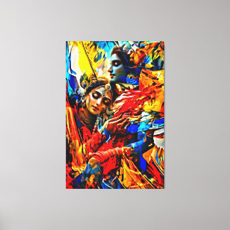 My digital art brush canvas print