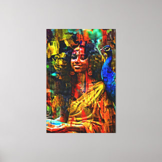 My digital art brush canvas print