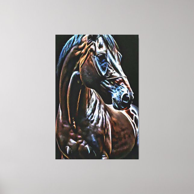 My digital art brush canvas print (Front)