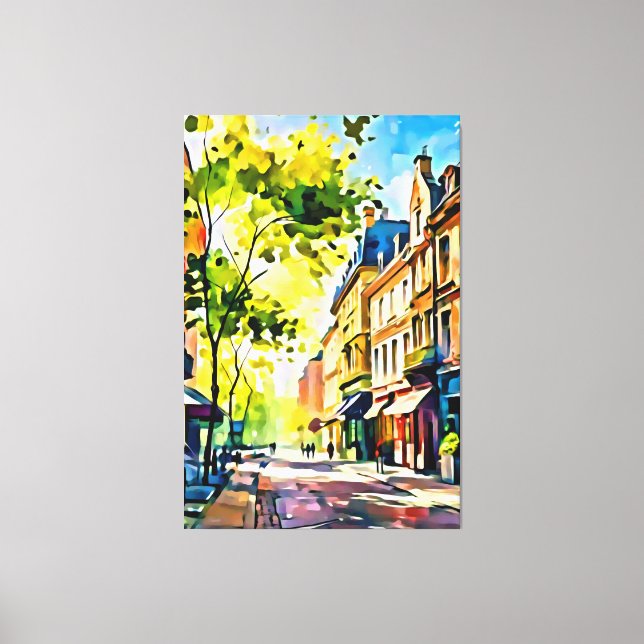 My digital art brush canvas print (Front)