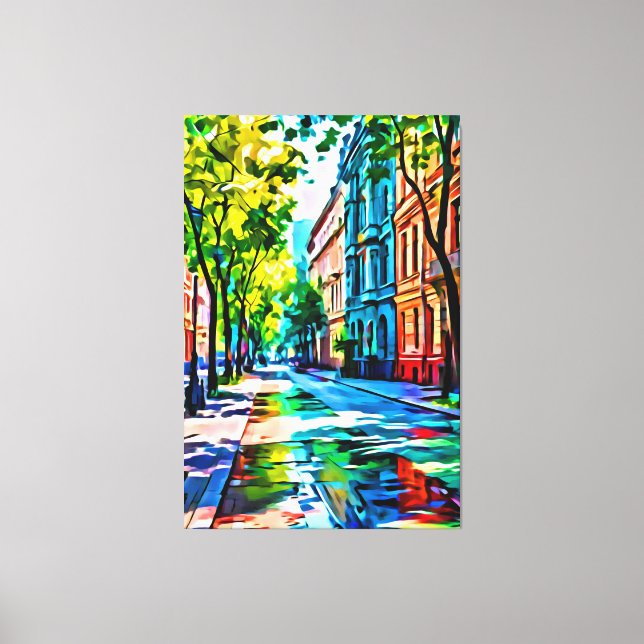 My digital art brush canvas print (Front)
