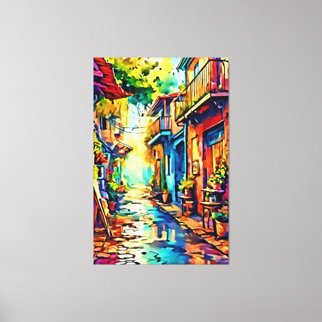 My digital art brush canvas print (Front)