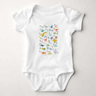 My Dinosaur Alphabet Baby Bodysuit