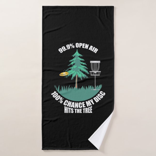 My Disc Golf Hits The Trees Bath Towel (Bath Towel)