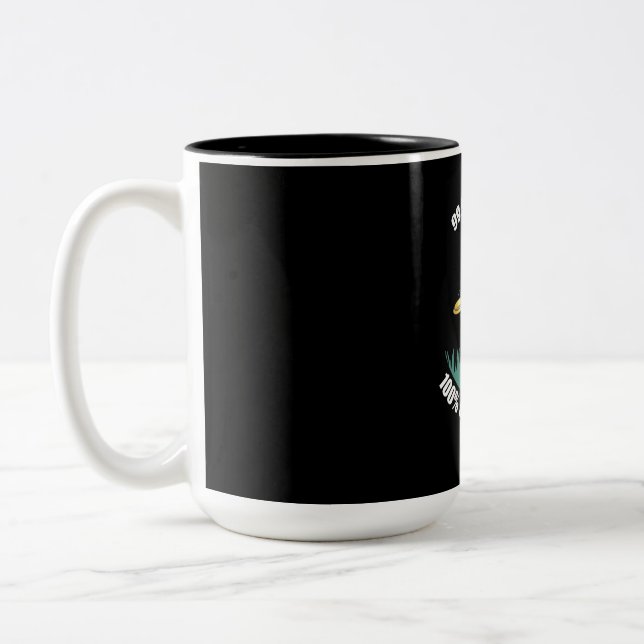 My Disc Golf Hits The Trees Two-Tone Coffee Mug (Left)