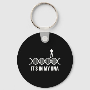 My Dna Biathlon Fingerprint Skiing Slogan Shooting Key Ring