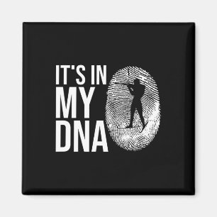My Dna Biathlon Fingerprint Skiing Slogan Shooting Magnet