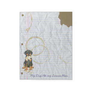 My Doberman Ate My Lesson Plan Notepad