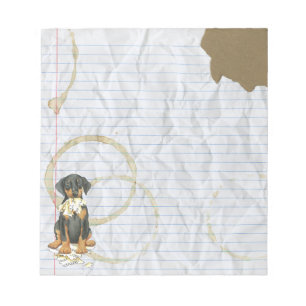 My Doberman Ate My Lesson Plan Notepad