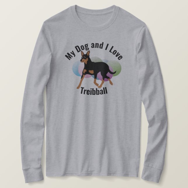 My Dog and I Love Treibball Kelpie T-Shirt (Design Front)