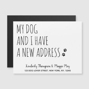My Dog and I New Address Dog Moving Announcement