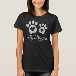 My Dog First Bulldog Lover And Huskies Lover Rottw T-Shirt