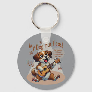 My Dog Has Fleas Ukulele Tuning Song Key Ring