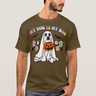 My Dog Is Boo Funny Labrador Boo Ghost Lover Hallo T-Shirt