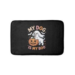 My Dog is My Boo Funny Halloween Bath Mat
