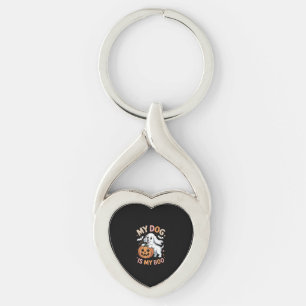 My Dog is My Boo Funny Halloween Key Ring