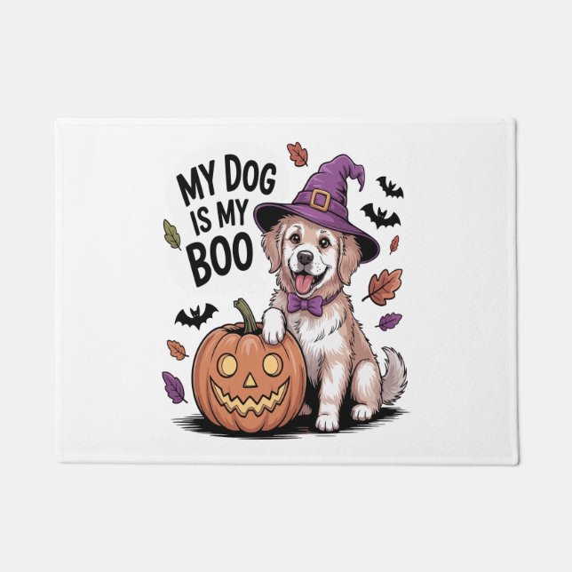 My Dog is My Boo Halloween Doormat (Front)