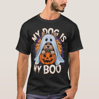 My Dog Is My Boo Halloween Ghost Dog Costume Men T-Shirt