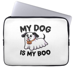 My Dog Is My Boo Shirt  Funny Dog Lover Gift 2025  Laptop Sleeve