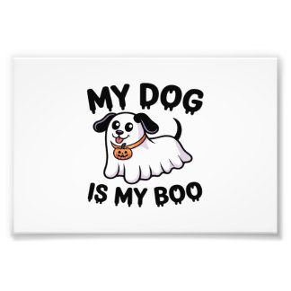 My Dog Is My Boo Shirt Funny Dog Lover Gift 2025 Photo Print
