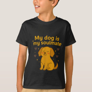 My Dog Is My Soulmate – Glowing Puppy Love Art  T-Shirt