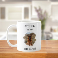 My dog is my theraphist photo black