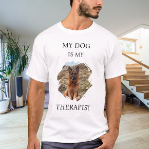 My dog is my therapist photo T-Shirt