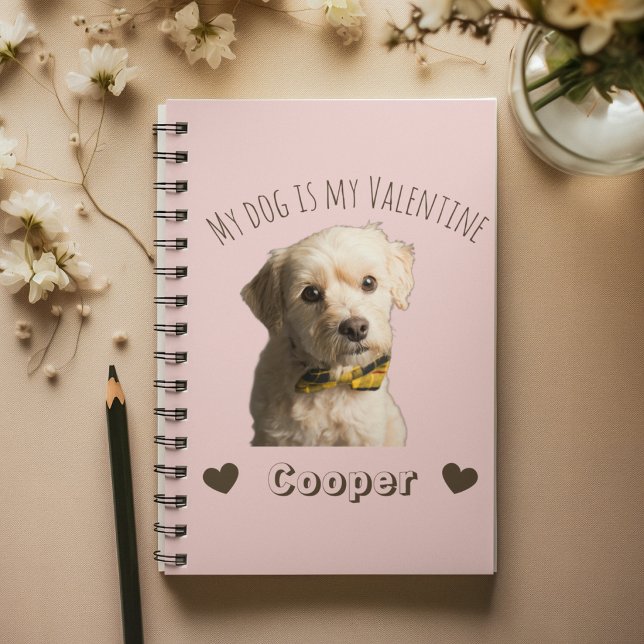My Dog Is My Valentine – Personalised Pet Notebook (Creator Uploaded)