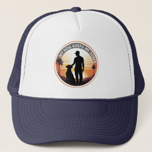 My Dog Keeps Me Sober, Dog Lover Sobriety Trucker Hat