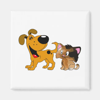 My Dog Loves Cats! Magnet