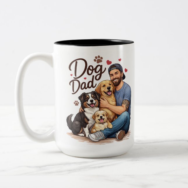 My Dog Thinks I'm Awesome Mug – Funny Dog Dad Gift (Left)