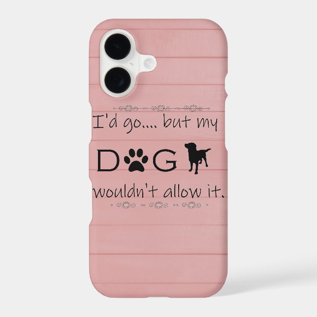 My Dog Wouldn't Allow It iPhone Case (Back)