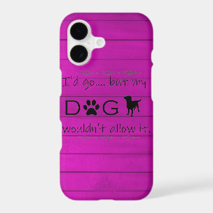 My Dog Wouldn't Allow It iPhone Case - Purple