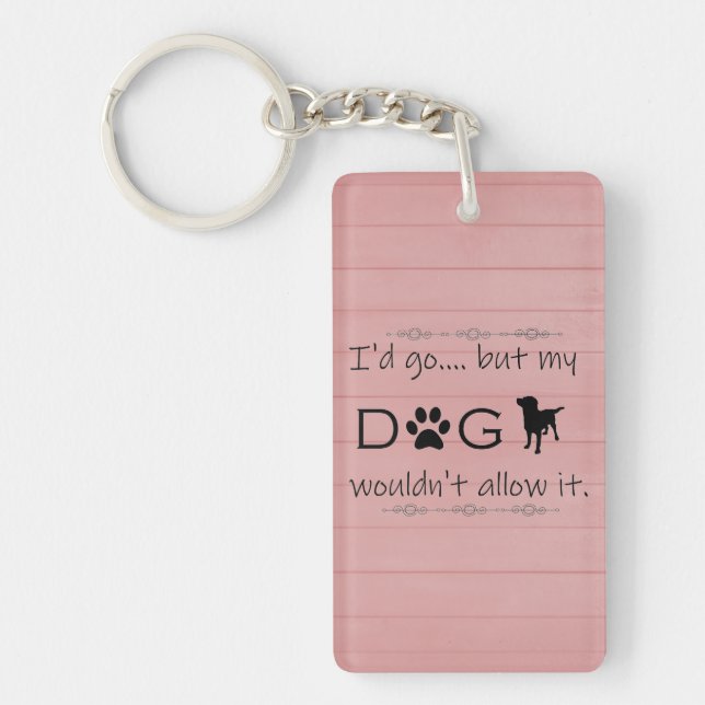 My Dog Wouldn't Allow It Keychain (Front)