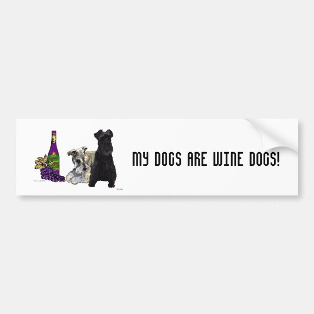 My Dogs Are Wine Dogs - Bumper Sticker (Front)