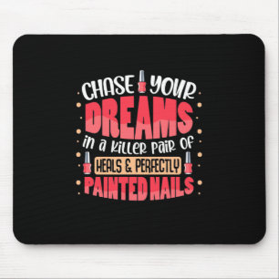 My Dreams Painted Nails Mouse Pad