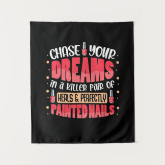 My Dreams Painted Nails Tapestry