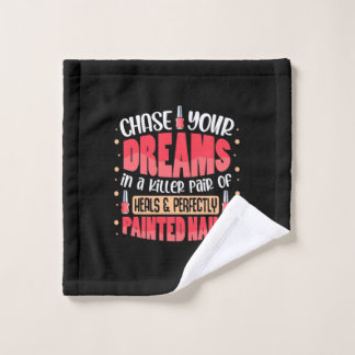 My Dreams Painted Nails Wash Cloth