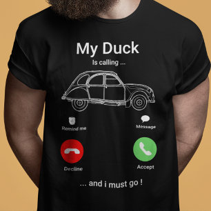 My Duck Is Calling   Funny 2CV Oldtimer Smartphone T-Shirt
