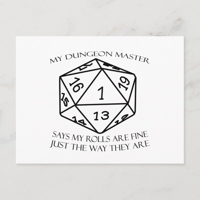 My Dungeon Master Postcard (Front)