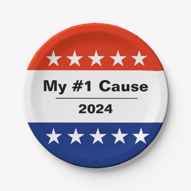 My Election Issue 2024 Paper Plate (Front)